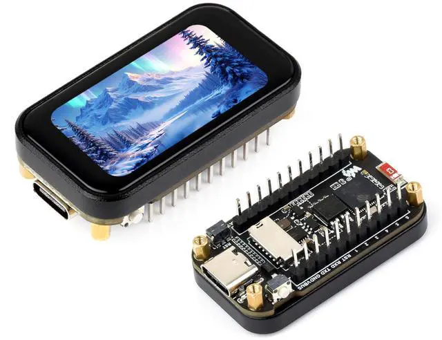 Main image of ESP32-S3 1.47inch Touch Display Development Board, 172x320 Resolution IPS LCD, 262K Display Color, Supports 2.4GHz W-F-i/BLE 5, 240MHz LX7 Dual-Core Processor, Type-C, with Pre-Soldered Header