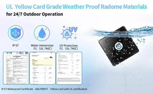 Alt view image 3 of 5 - Maswell Cellular Antenna 600MHz~8.0GHz 4X4 MIMO 5G and GNSS Antenna 4G 3G LTE WiFi6E UWB Screw Mount L Plate Mount SMA Male Waterproof Cubic Outdoor Antenna with Medium gain,not for Signal Boosting