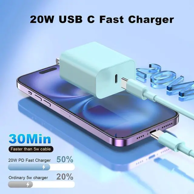 Alt view image 2 of 5 - AWIC Compatible with iPhone 17 16 15,USB C to USB C Cable 3Pack 60W Type C to Type C Cable,Fast Charge 10FT Long Cablee,for Phone16 15Pro Plus Pro Max,for S24 S23, for Pad Pro and More