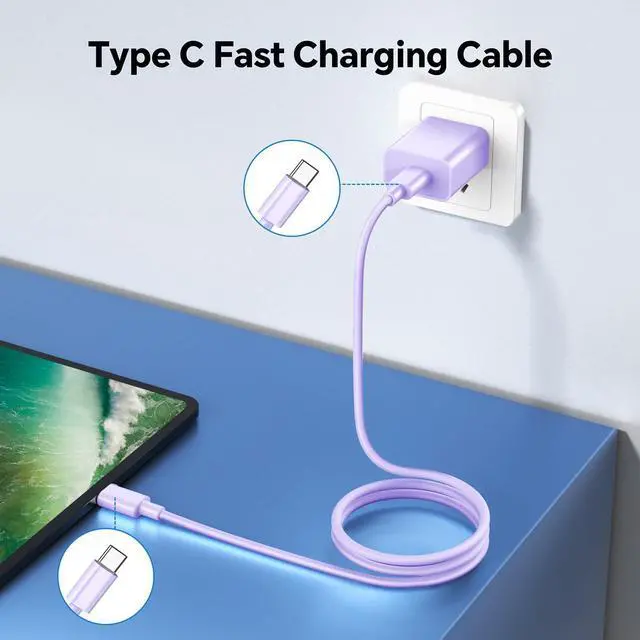 Alt view image 3 of 5 - AWIC Compatible with iPhone 17 16 15,USB C to USB C Cable 3Pack 60W Type C to Type C Cable,Fast Charge 10FT Long Cablee,for Phone16 15Pro Plus Pro Max,for S24 S23, for Pad Pro and More
