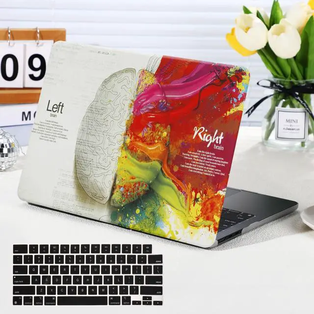 Main image of Funut for MacBook Air 13.6 inch Case 2025 2024 2023 2022 Release M2 M3 M4 A3240 A3113 A2681, Funut Plastic Laptop Hard Shell Case & Keyboard Cover for M2 M3 M4 MacBook Air 13 inch, Left Right Brain