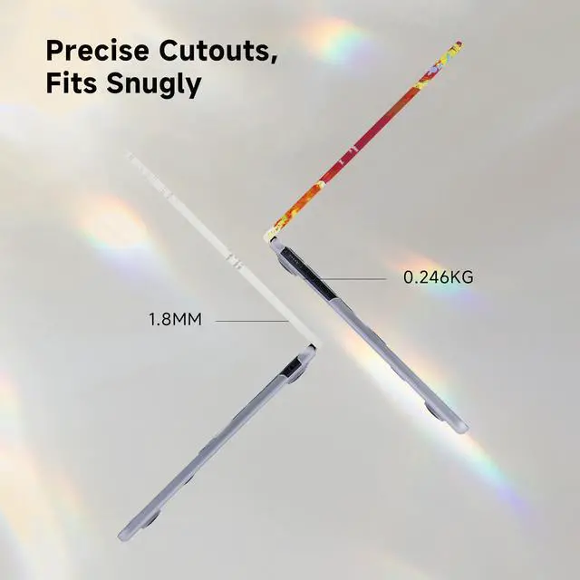 Alt view image 3 of 5 - Funut for MacBook Air 13.6 inch Case 2025 2024 2023 2022 Release M2 M3 M4 A3240 A3113 A2681, Funut Plastic Laptop Hard Shell Case & Keyboard Cover for M2 M3 M4 MacBook Air 13 inch, Left Right Brain