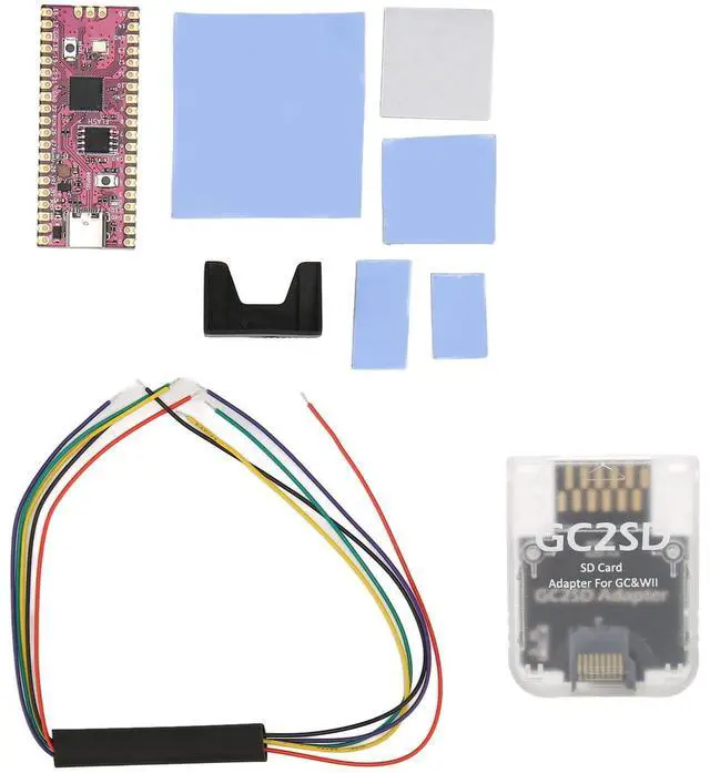 Main image of for RPi Microcontroller Module, Mini Development Board, Dual Core for Cortex M0plus Processor, with GC2SD SD Reader, for for Consoles (Transparent White)