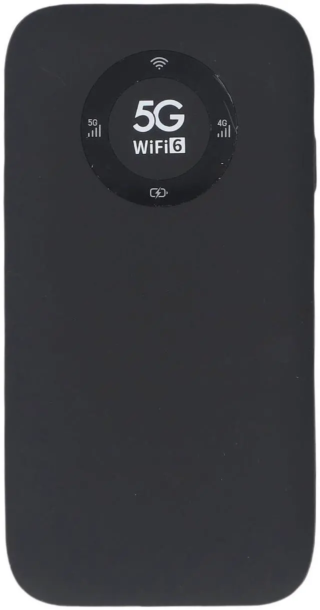 Main image of 5G Mobile Hotspot, WiFi 6 16 Users Portable Wireless Router with SIM Card Slot and 7100mAh Battery, for Travel Business Outdoor Use (Black)