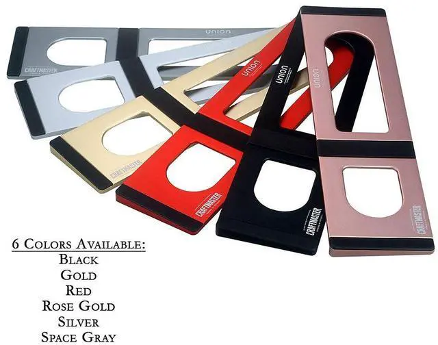 Alt view image 4 of 4 - CraftMaster Union Tray for Apple Magic Keyboard and Apple Magic Trackpad 2 - Metal Dock Stand Controls Your iMac or Laptop Remotely, Premium Home and Office Accessory - Black