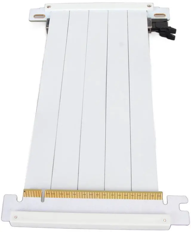 Alt view image 4 of 5 - ICRPSTU PCIE 4.0 X16 Riser Cable High Speed Flexible Double Sided 180 Degree GPU Extension Cable for RTX 4090 for RX 7900 (20cm)