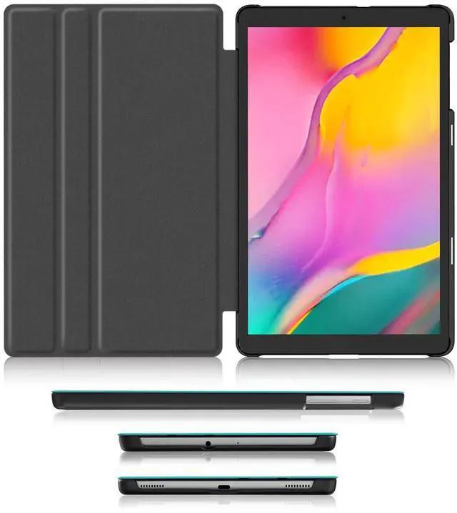 Alt view image 3 of 5 - Soke Galaxy Tab A 10.1 Case 2019, Premium Shock Proof Stand Folio Case,Multi- Viewing Angles, Soft TPU Back Cover for Samsung Galaxy Tab A 10.1 inch Tablet [SM-T510/T515/T517],Sky Blue