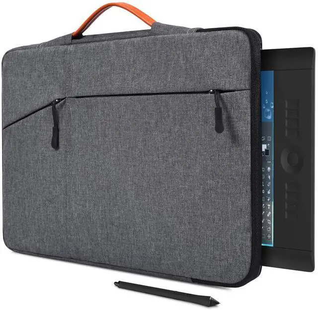 Main image of Waterproof Drawing Tablet Sleeve Case Compatible with Huion KAMVAS Pro 16, Wacom Cintiq 16/Intuos Pro Large PTH860, Space Grey
