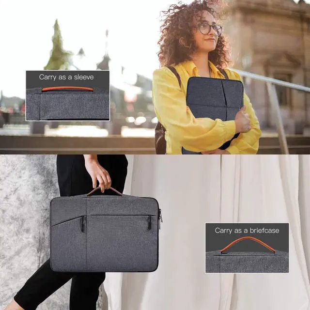 Alt view image 4 of 5 - Waterproof Drawing Tablet Sleeve Case Compatible with Huion KAMVAS Pro 16, Wacom Cintiq 16/Intuos Pro Large PTH860, Space Grey
