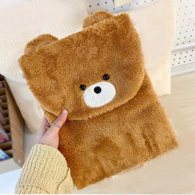 Alt view image 5 of 5 - 9-11 Inch Tablet Sleeve Case Fit iPad Pro 11 Air 4 10.2 Tab Protective Bag Fluffy Animal Laptop iPad Carrying Case