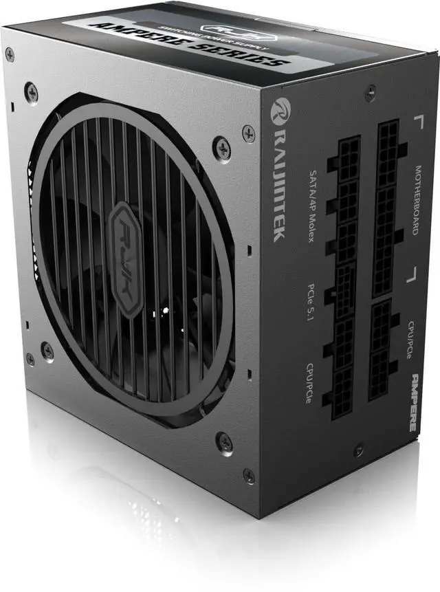 Alt view image 4 of 5 - RAIJINTEK Ampere 850, 80PLUS Platinum, ATX3.1, 850W, Full Modular Power Supply, 5 Years Warranty, Black (0R30B00014)
