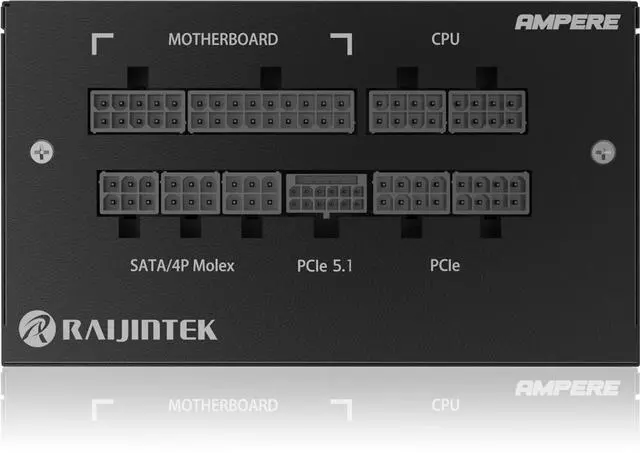 Alt view image 5 of 5 - RAIJINTEK Ampere 850, 80PLUS Platinum, ATX3.1, 850W, Full Modular Power Supply, 5 Years Warranty, Black (0R30B00014)