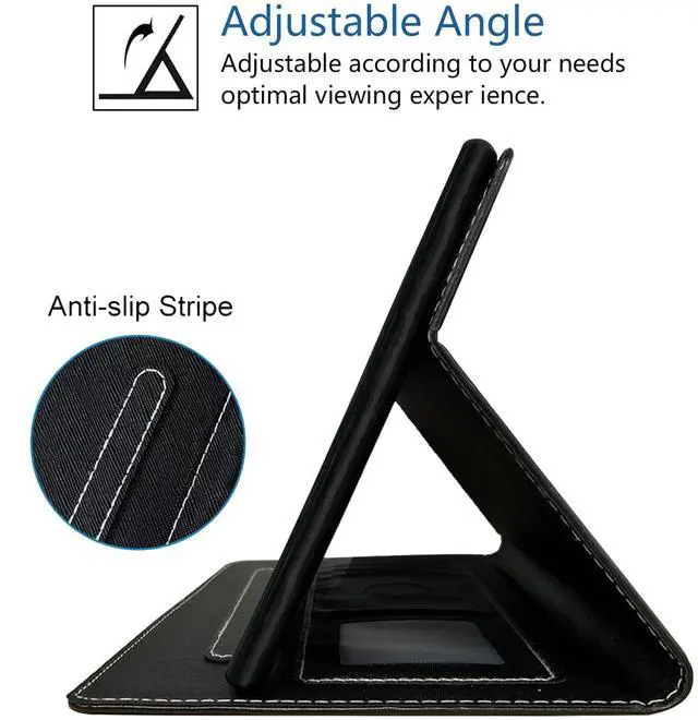 Alt view image 5 of 5 - FQTBCEARI Case for All-New Kindle Fire 7 Tablet (7", 12th Generation, 2022 Release), Slim PU Leather Cover with Card Slot & Pencil Holder, Colorful Dog Paw Print