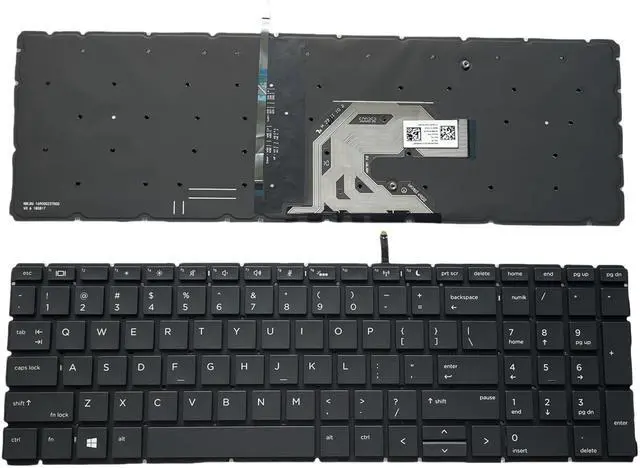 Main image of YIJIATech Replacement Keyboard with Screwdriver US Layout for HP ProBook 450 G6 G7 455 G6 G7 455R G6 G7 Black Laptop Keyboard (Backlit)