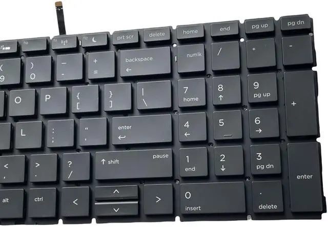 Alt view image 5 of 5 - YIJIATech Replacement Keyboard with Screwdriver US Layout for HP ProBook 450 G6 G7 455 G6 G7 455R G6 G7 Black Laptop Keyboard (Backlit)
