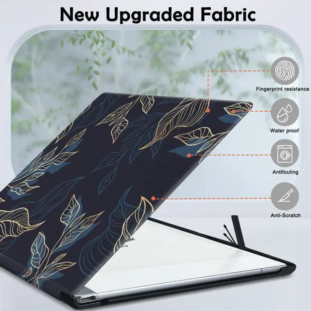 Alt view image 3 of 5 - Aippdo Case for Remarkable 2 Paper Tablet 10.3" 2020 Released,Lightweight and Hard Back Shell Protective Book Folio Cover with Built-in Pen Holder,Comes with Remarkable 2 Pen Tips.