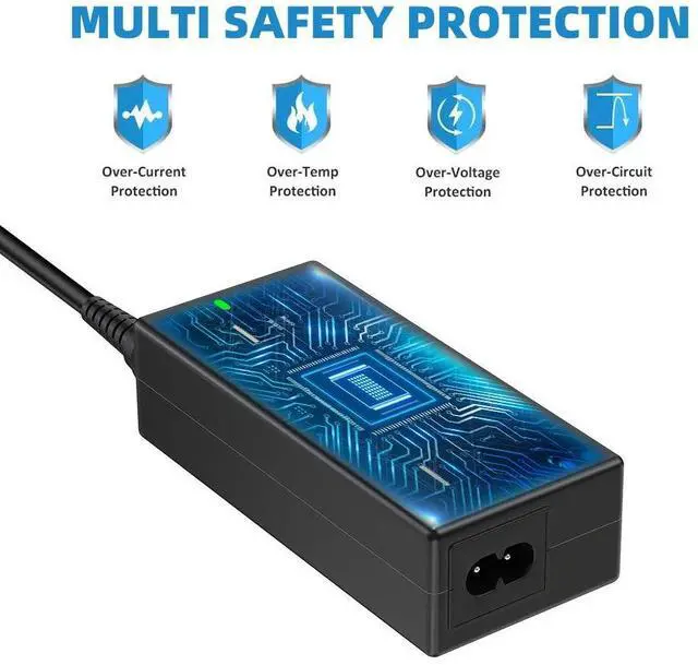 Alt view image 5 of 5 - Powseed 65W 45W Universal Laptop Charger for HP Dell Samsung Sony Acer Asus Toshiba ThinkPad Fujitsu Notebook Ultrabook Laptop Power Cord Replacement 18V 18.5V 19V 19.5V 20V DC Power Supply AC Adapter