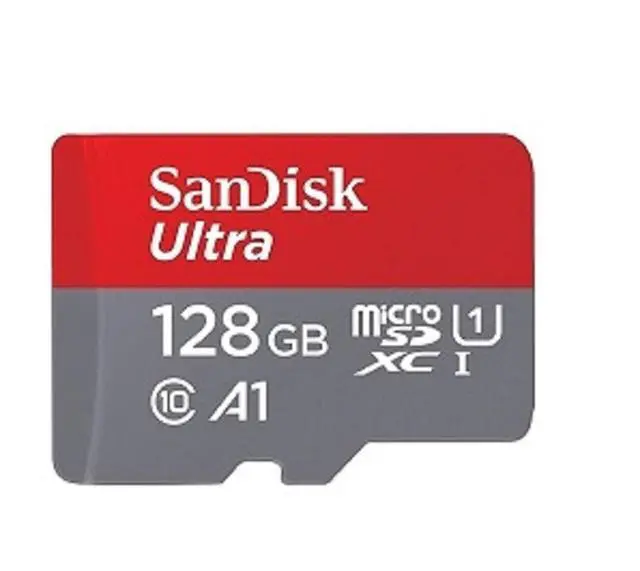 Alt view image 3 of 5 - SanDisk Ultra 128GB Micro SD Card for Motorola Cell Phone Works with Moto E 2020, Moto E7, Moto G Power, Edge+ (SDSQUAR-128G-GN6MN) Bundle with (1) Everything But Stromboli MicroSD Memory Card Reader