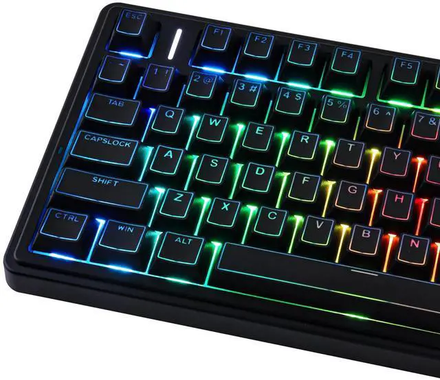 Main image of Hyekit PBT Keycaps - Shine Through Double Shot Keycaps, 142 Keys Cherry Profile Backlit Key caps for Cherry Gateron MX Magnetic Switches 60 65 75 100 Percent Mechanical Keyboard (Balck)