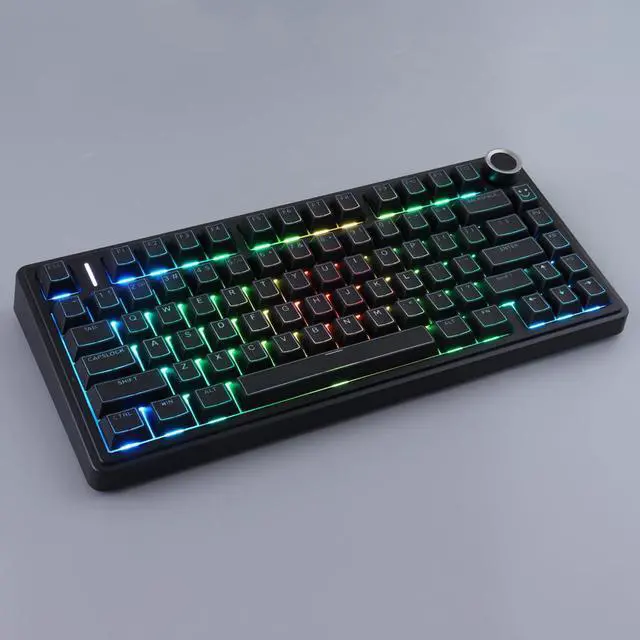 Alt view image 3 of 5 - Hyekit PBT Keycaps - Shine Through Double Shot Keycaps, 142 Keys Cherry Profile Backlit Key caps for Cherry Gateron MX Magnetic Switches 60 65 75 100 Percent Mechanical Keyboard (Balck)