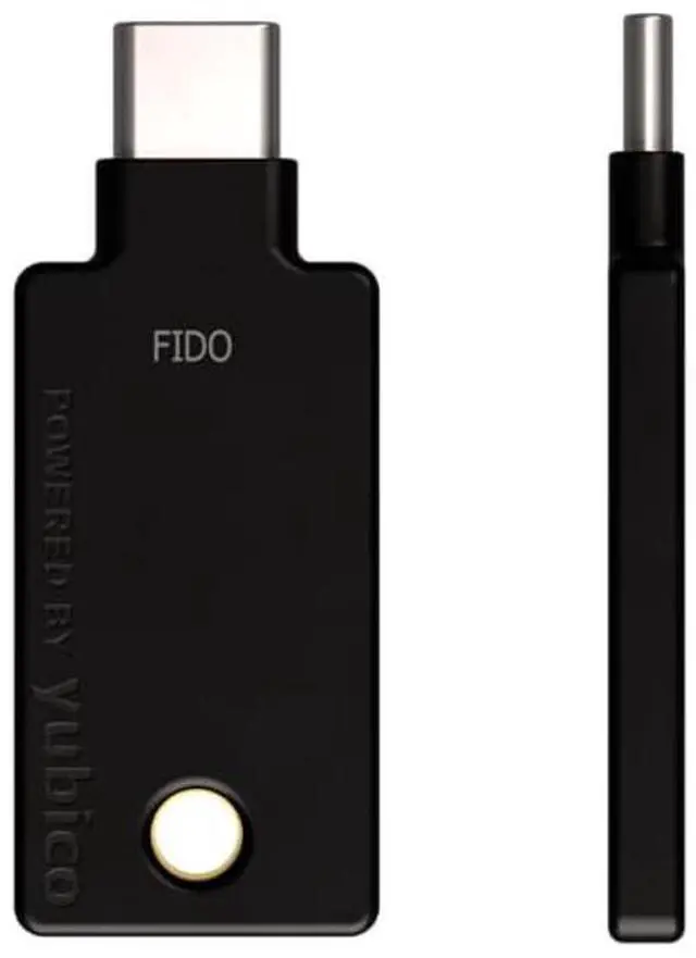 Alt view image 2 of 5 - Yubico - Security Key C NFC - Basic Compatibility - Multi-Factor authentication (MFA) Security Key, Connect via USB-C or NFC, FIDO Certified