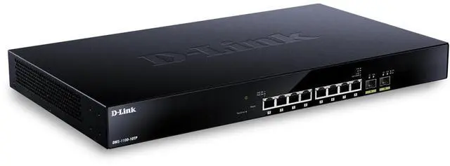 Alt view image 4 of 5 - D-Link 8-Port Multi-Gigabit Ethernet Smart Managed PoE Switch with 2 10GbE SFP+ Ports - (DMS-1100-10TP)