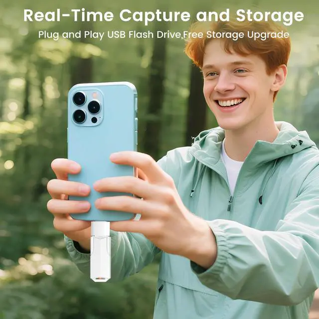 Alt view image 5 of 5 - 8GB Flash Drives 10 Pack Wooolken USB 2.0 Thumb Drives with 5 Pack USB C Adapters and Lanyards,Memory Sticks for Data Storage