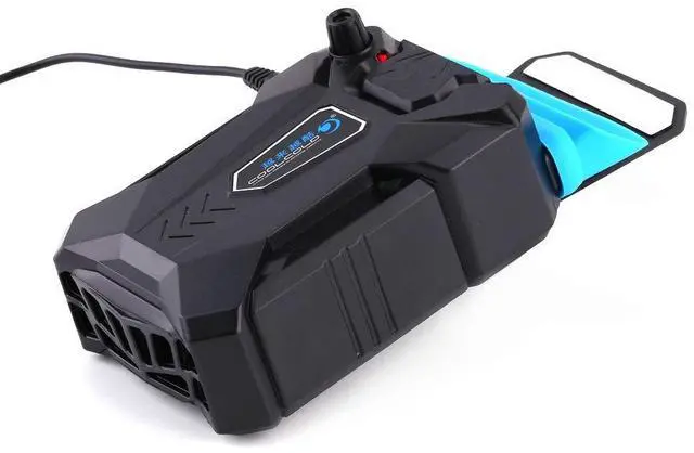Alt view image 2 of 5 - Mugast Laptop Cooler, Air Extracting Laptop Cooling with Vacuum Fan - USB Powered, Wind Control, Low-Noise, Portable Radiators,CPU Cooler, Fan Heat Sink for Notebook