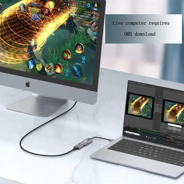 Alt view image 3 of 5 - Video Capture Card, 4K HDMI Video Capture Device, 1080P HD 30fps Live and Record Video Audio Grabber for Gaming, Streaming, Teaching, Video Conference