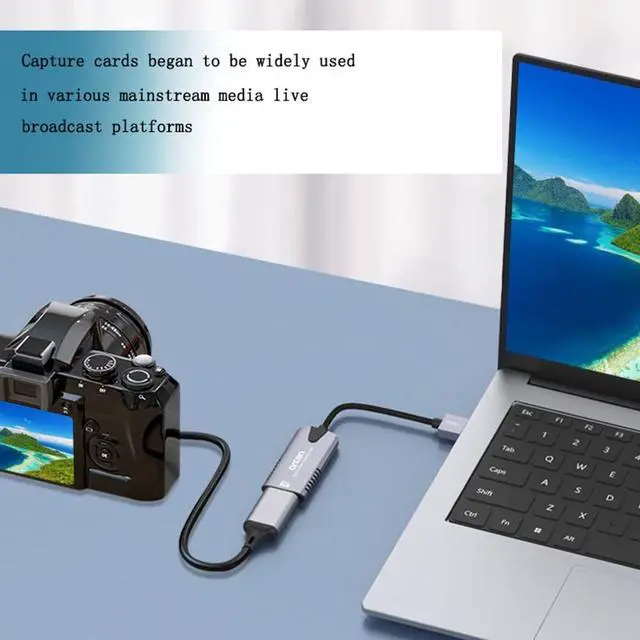 Alt view image 5 of 5 - Video Capture Card, 4K HDMI Video Capture Device, 1080P HD 30fps Live and Record Video Audio Grabber for Gaming, Streaming, Teaching, Video Conference