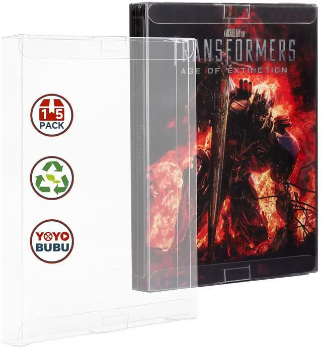 Main image of YOYOBUBU 30 Pack Steelbook Protector Case  Crystal Clear Protective Sleeves for 4K UHD, Blu-Ray, Arrow Video Slipcovers, Criterion, PS3, PS4, PS5 Games & Steelbooks