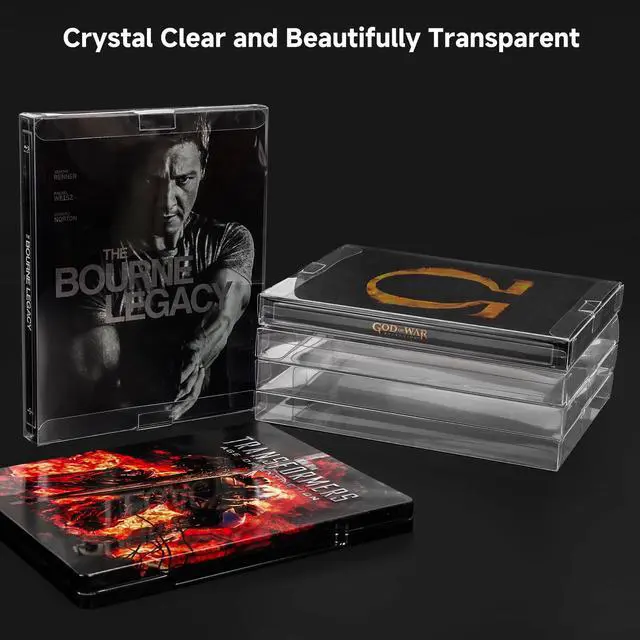 Alt view image 3 of 5 - YOYOBUBU 30 Pack Steelbook Protector Case  Crystal Clear Protective Sleeves for 4K UHD, Blu-Ray, Arrow Video Slipcovers, Criterion, PS3, PS4, PS5 Games & Steelbooks