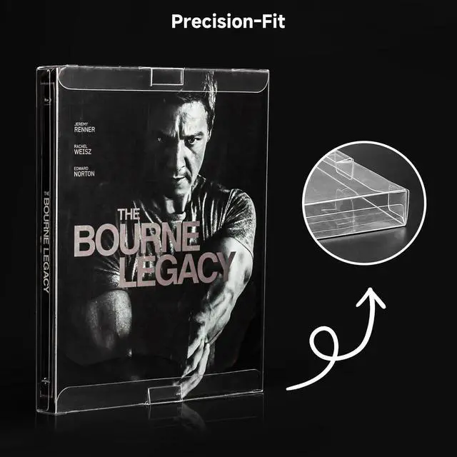 Alt view image 5 of 5 - YOYOBUBU 30 Pack Steelbook Protector Case  Crystal Clear Protective Sleeves for 4K UHD, Blu-Ray, Arrow Video Slipcovers, Criterion, PS3, PS4, PS5 Games & Steelbooks