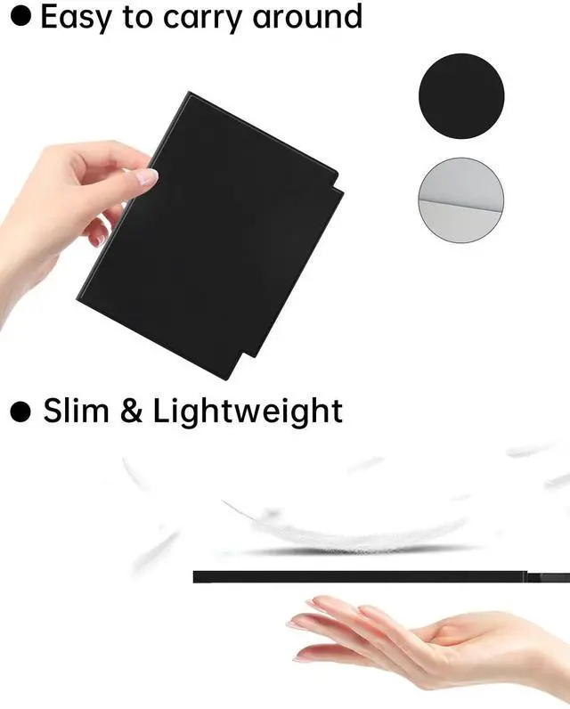 Alt view image 5 of 5 - Case for iFLYTEK AINOTE Air 2 Note-Taking Table 8.2 inch,WUNIAK Design Automatic Wake-up/Screen Off Mode, Built-in Stylus Slot, Hard PC PU Material, Light and Portable, Black