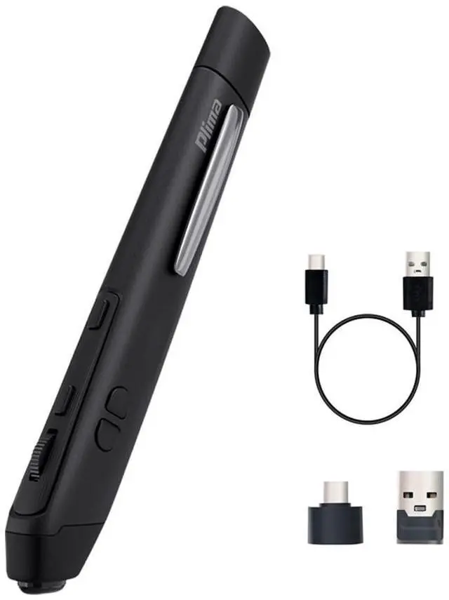 Main image of Plima Patent, Intuitive Pen-tip Press-Down Function Equivalent to The Left Mouse Button,Pocket Ergonomic 2.4G Wireless Pen Mouse 2.0 Vertical Mice, Supports Windows, Android, Linux, Mac OS (Black)