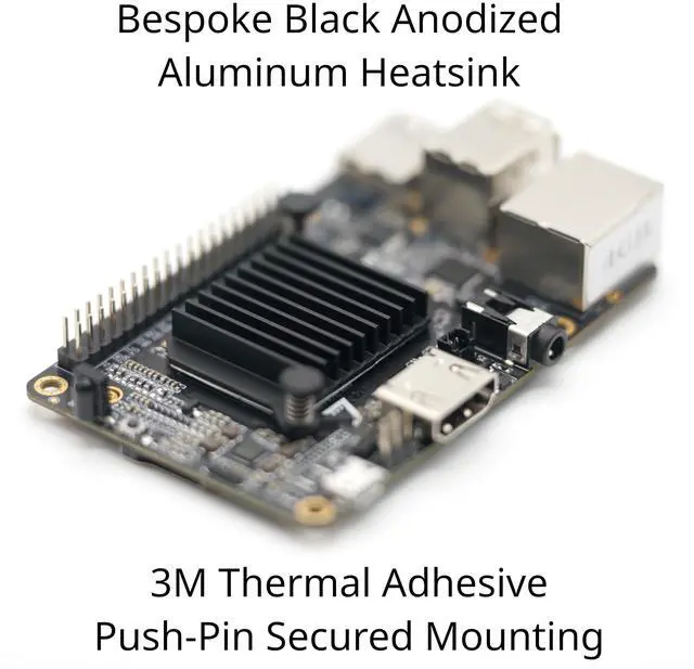 Alt view image 3 of 5 - Libre Computer Renegade Single Board ARM SBC ROC-RK3328-CC 4GB Mini Linux PC with Heatsink