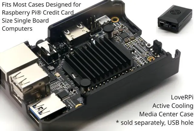Alt view image 5 of 5 - Libre Computer Renegade Single Board ARM SBC ROC-RK3328-CC 4GB Mini Linux PC with Heatsink