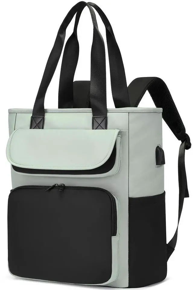 Main image of LUNLOPIK Laptop Backpack Womens Convertible Daypack Work Travel Backpack Computer Bookbag with USB Charging Port Fits 15.6 Inch Notebook