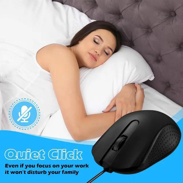 Alt view image 5 of 5 - 36 Pack Wired Mouse Bulk Computer Mouse Wired with Ergonomic Design Computer Mice Plug and Play USB for Students, Teachers Multi Device Compatibility for Classroom, Home, Office, Remote Work(36)