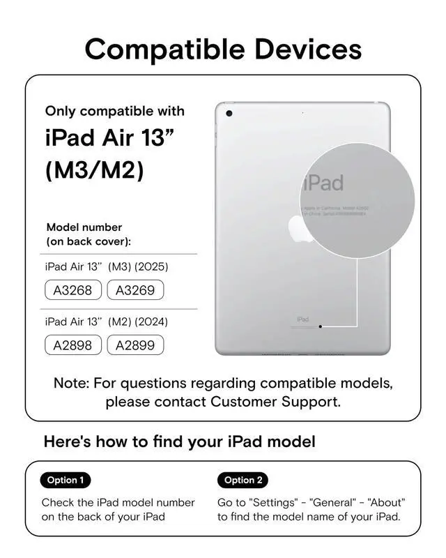 Alt view image 2 of 5 - MOFT Folio Case for iPad Air 13-inch M3/M2 (2025/2024) - Silm Stand Protective Case with Detachable Pencil Holder, Multi-Angle Viewing, MOVAS Leather Cover, Auto Sleep/Wake, Jet Black