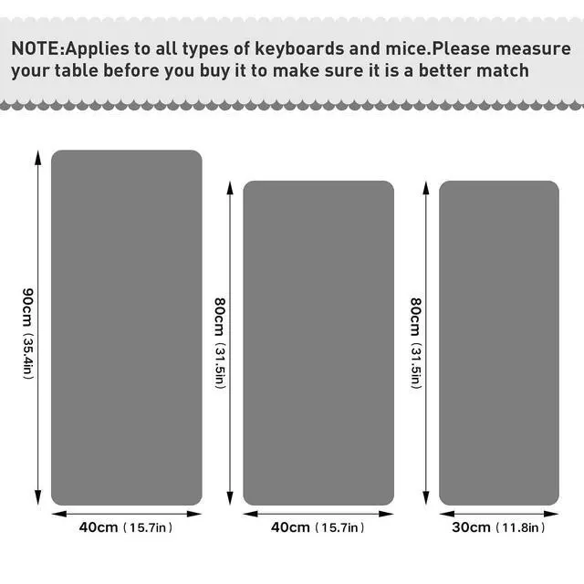 Alt view image 2 of 5 - Glaphy Periodic Table of The Elements Black Large Mouse Pad, Gaming Mouse Pad Extended Computer Keyboard Mouse Pads Non-Slip Desk Mat for Office Home Game, 35.4 x 15.7 inch