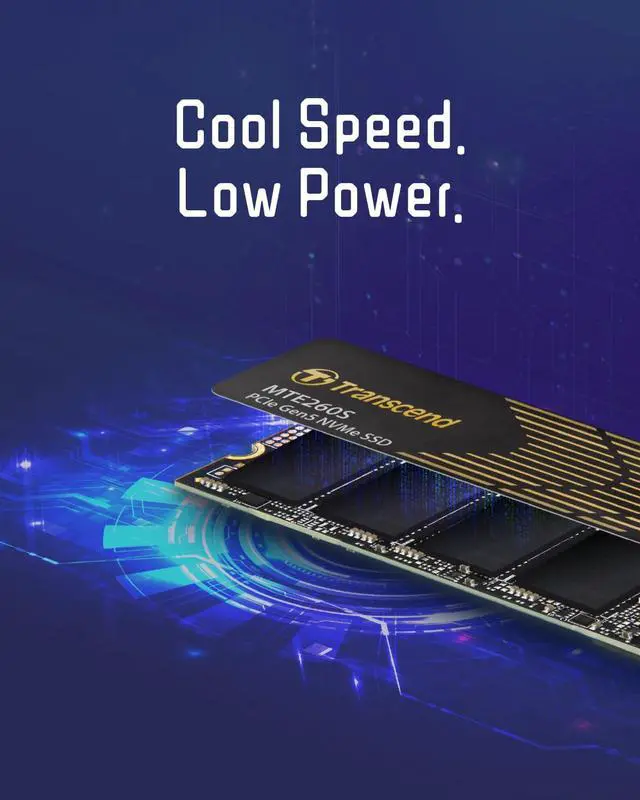 Alt view image 5 of 5 - Transcend 1TB Gen5 SSD with Heatsink, Up to 14,000MB/s, Storage Expansion for PS5 Consoles, Compatible with Desktops/Laptops, M.2 2280 PCIe 5.0 NVMe Gen5x4 Internal Solid State Hard Drive, 3D TLC NAND