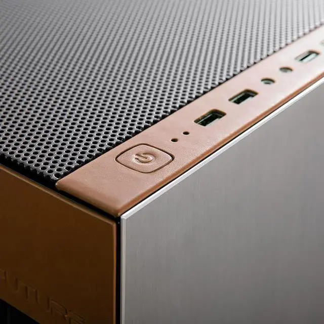 Alt view image 5 of 5 - Geometric Future M8 Cowboy Mid Tower E-ATX/ATX Gaming Case, Aluminum/Cowhide/Glass/1.0mm Steel, Vertical Air Tunnel Design, Support Type C, 420/360 Radiator, Vertical GPU Mount, GEO-M8-COW(Case ONLY)