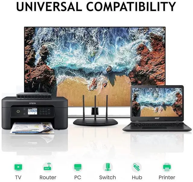 Alt view image 5 of 5 - PENGLIN 5PCS RJ45 Panel Mount Coupler, D-Type RJ45 Panel Connector, CAT6/5E/CAT5 Female to Female LAN Network Bulkhead Pass Through Socket with Cap