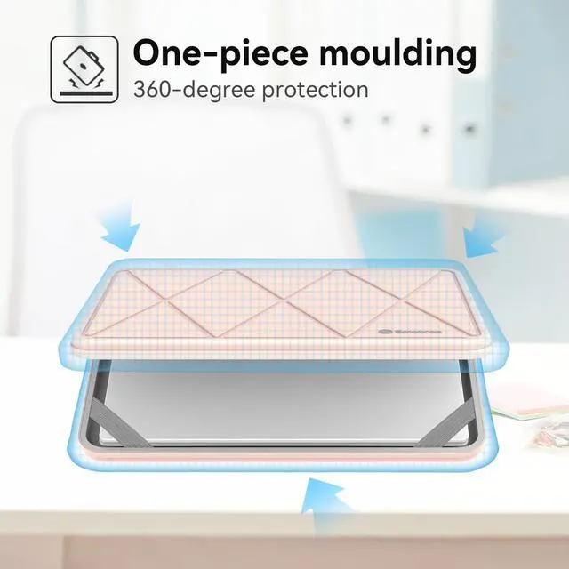 Alt view image 2 of 5 - Smatree Hard EVA Protective Sleeve Compatible for 15.6 inch HP OmniBook 3 Laptop Next Gen AI PC/OmniBook 3 NGAI 15, for 15.6 inch HP 255 G10, for 15.6inch EliteBook 655/650 G10/G9 Case, Pink (X8274P)