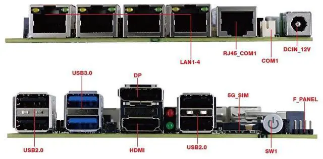 Alt view image 5 of 5 - N150 Firewall Router Upgraded Version Fanless Mini PC 4xi226-V 2.8G Solid Computer