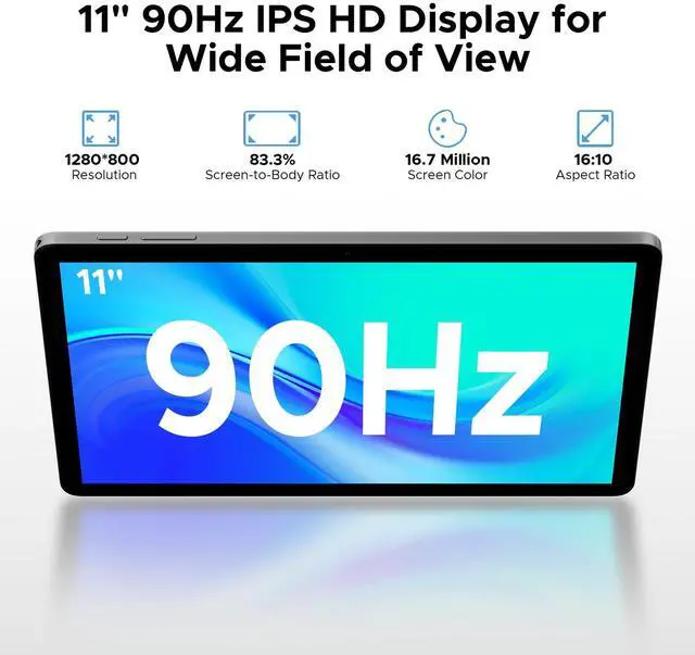 Alt view image 4 of 5 - DOOGEE Tab A9 Pro+ Android 16 Tablet,11 inch Tablet with 90Hz Display,30GB+128GB/2TB TF Octa-Core Gaming Tablets,8580mAh,1080P,Bluetooth 5.0+5G WiFi Tablets,13MP+5MP,Face ID/OTG