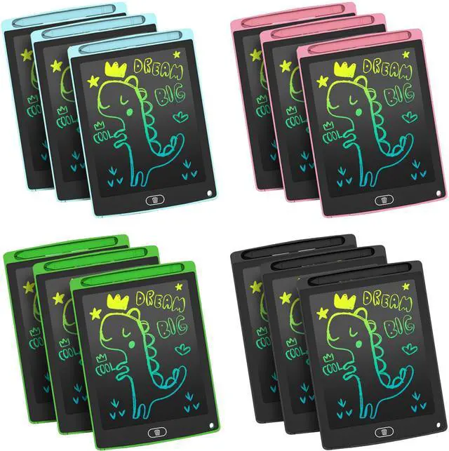Main image of 12 Pack LCD Writing Tablet for Kids, Colorful Toddler Drawing Tablet Doodle Board, Erasable Reusable Electronic Drawing Pad, LEYAOYAO Educational and Learning Toy for 3-6 Years Old Boy and Girl