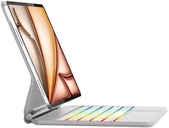 Main image of iPad Air 11 inch (M3/M2) 2025/2024 Case with Keyboard, Magic Keyboard iPad Pro 11 4th/3rd/2nd/1st Gen, Rainbow Backlit, Multi-Touch Trackpad, Magnetic Clasp Keyboard Case for iPad Air 5th/4th Gen
