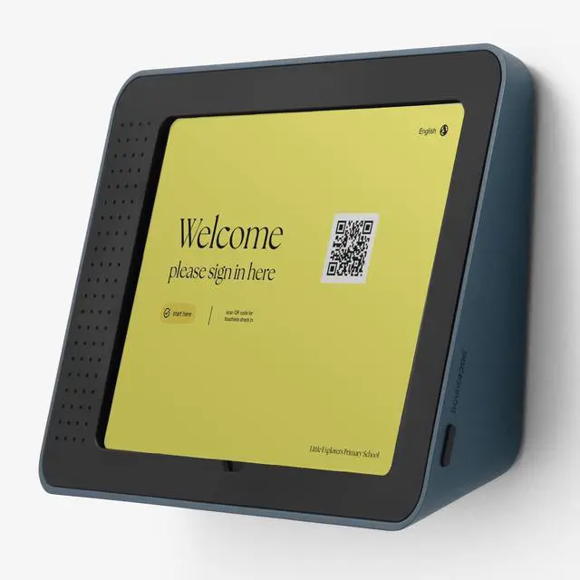 Main image of Bouncepad Link iPad POS Stand for Business | Kiosk for Meeting Room Management | Table Mount Tablet Kiosk Register Stand | iPad 10th Gen 10.9 |Teal